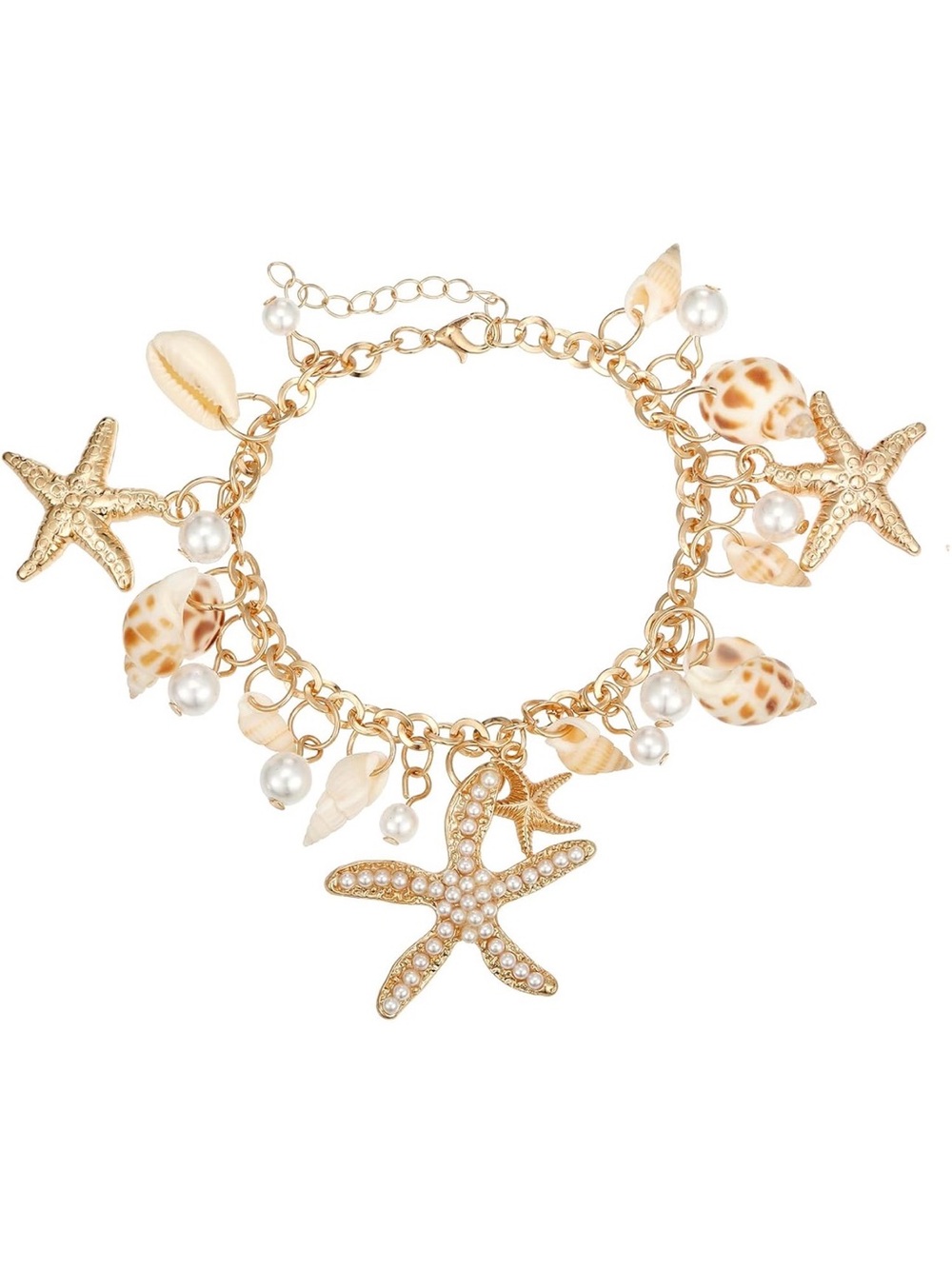 Shell Starfish Multi-Way Bracelet Anklet-New